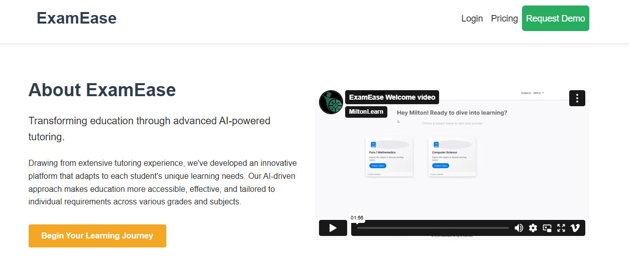 ExamEase Interface